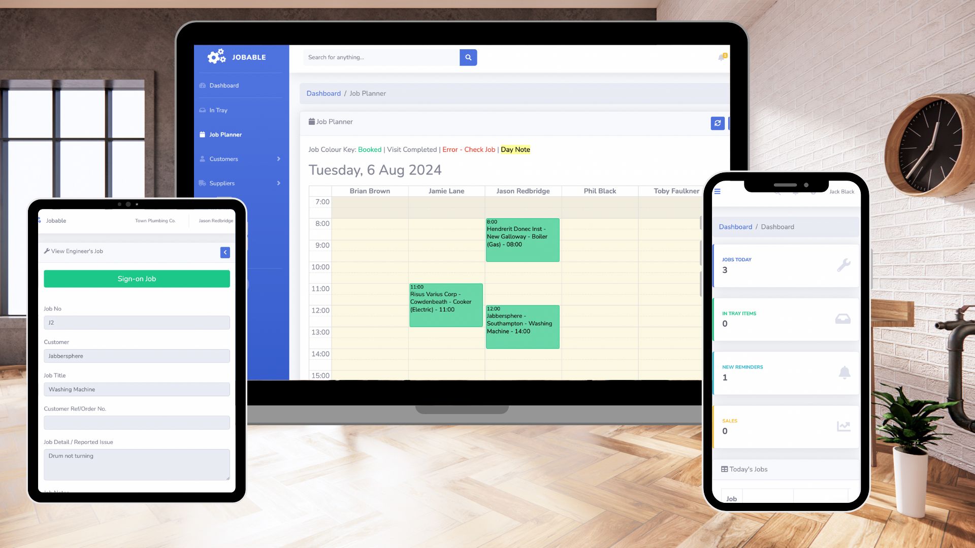 Jobable allows gas engineers to work anywhere